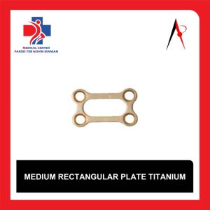 پلاک مدیوم مستطیلی تیتانیوم (Medium Rectangular Plate Titanium) ارتوپدی و فک و صورت