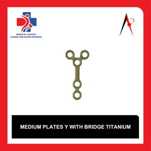 پلاک تیتانیوم Y شکل مدیوم پل‌دار (Medium Plates Y With Bridge Titanium)