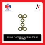 پلاک مدیوم دبل تی بدون پل تیتانیوم (Medium Plates Double T W/O Bridge)