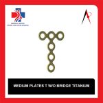 پلیت تی شکل مدیوم بدون پل تیتانیوم (Medium T Plate W/O Bridge Titanium)