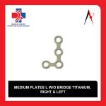پلاک ال شکل مدیوم بدون پل تیتانیومی فک و صورت (چپ و راست) | Medium Plates L W/O Bridge Titanium