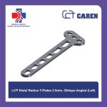 پلاک ارتوپدی LCP دیستال رادیوس T-Plate سایز 3.5 میلی‌متر مدل Oblique Angled (چپ) برند CAREN