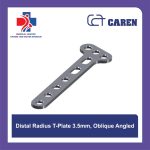 پلاک ارتوپدی مچ دست Distal Radius T-Plate 3.5mm مدل Oblique Angled برند Caren