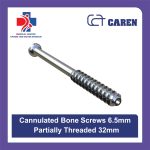 پیچ کانوله ارتوپدی ۶.۵ میلی متر کارن (رزوه جزیی ۳۲ میلی متر) | Cannulated Bone Screw